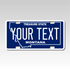Personalized Montana 3" X 6" FRP Plastic License Plate Version 2