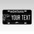 Personalized Montana 3" X 6" FRP Plastic License Plate Version 3 Dinosaur