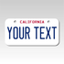Personalized California 3" X 6" Aluminum License Plate Version 7