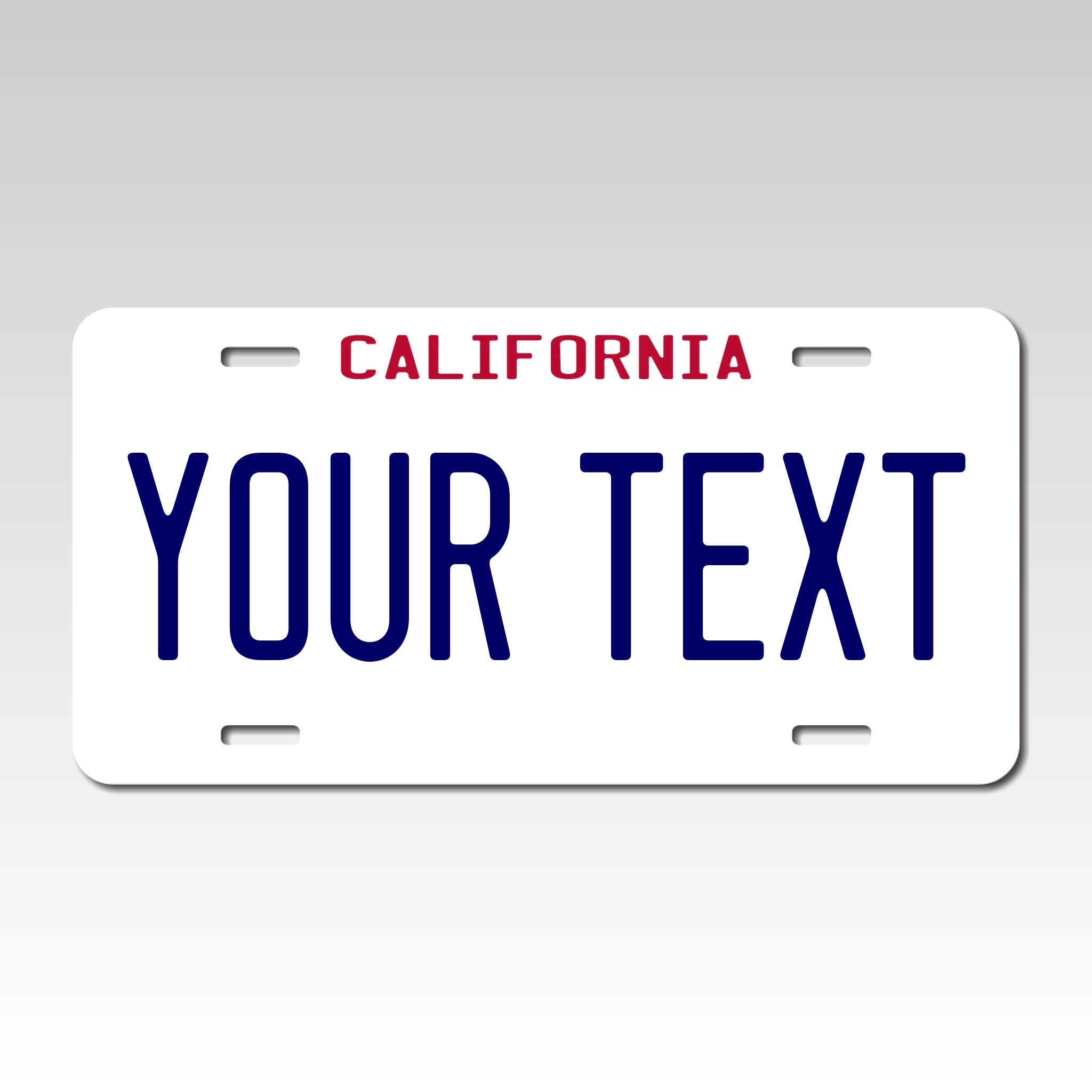 Personalized California 6" X 12" Aluminum Souvenir License Plate Version 7