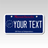 Personalized Massachusetts 2" X 4" Aluminum License Plate 250 Years of Independence Ver 2
