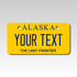 Custom Alaska Mini License Plate by Custom Plate Pros - Size 2X4 - Custom Plate Pros