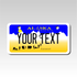 Custom Alaska Mini License Plates - Personalized Design - Size 2X4 - Custom Plate Pros