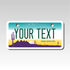 Custom Arizona Mini License Plate Personalized  with Your Text - Size 2X4 - Custom Plate Pros