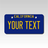 Custom California Mini License Plate Size 2X4 Version 3 - Custom Plate Pros