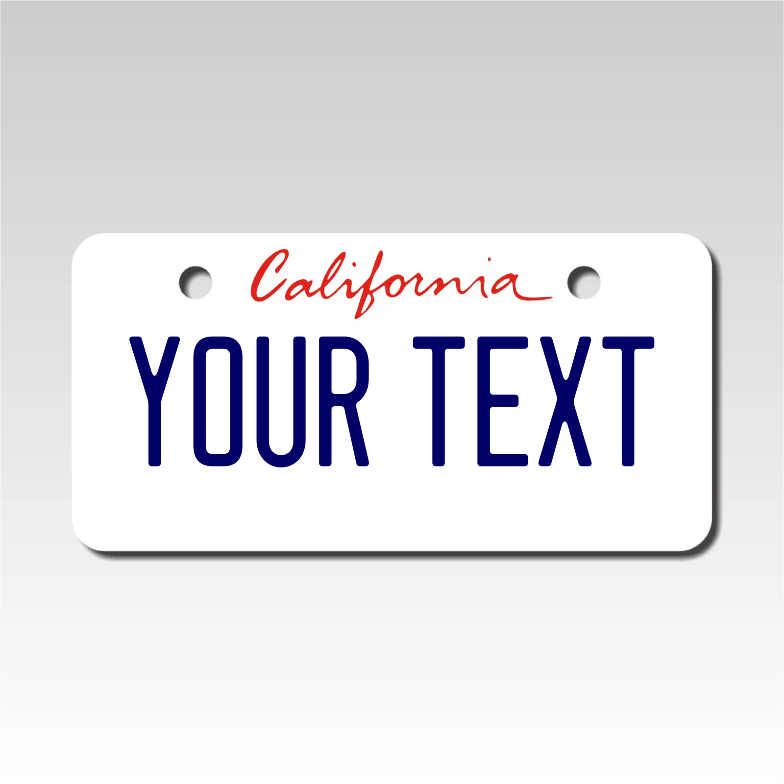 Custom California License Plate - Personalize Your Design Size 2