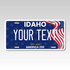 Personalized Idaho USA 250 Years 6" X 12" Aluminum Souvenir License Plate Version 2