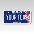 Personalized Idaho AMERICA 250 YEARS 2" X 4" Aluminum License Plate Version 2