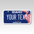 Personalized Idaho AMERICA 250 YEARS 3" X 6" Aluminum License Plate Version 2