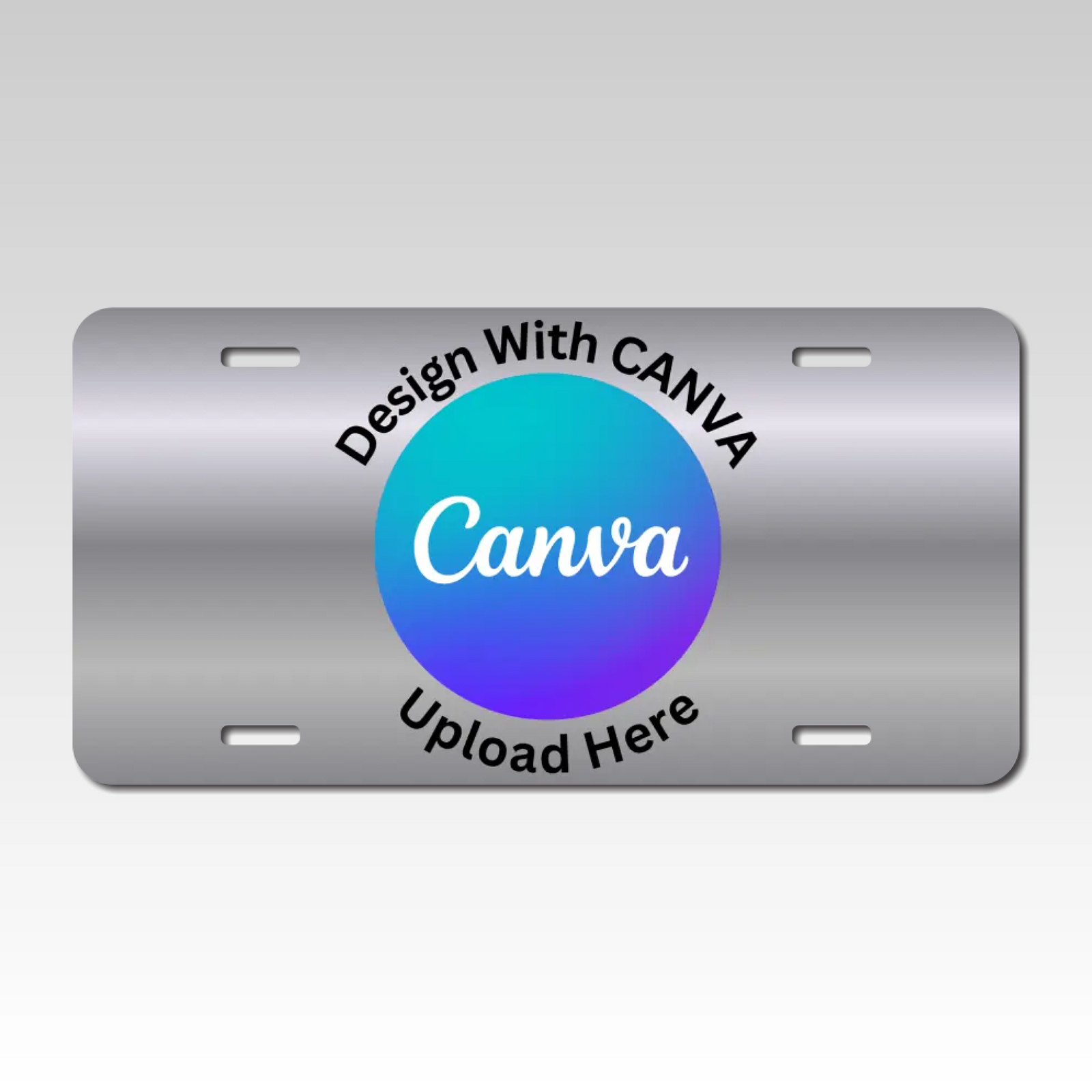 Canva Design Custom 6 X 12 License Plate