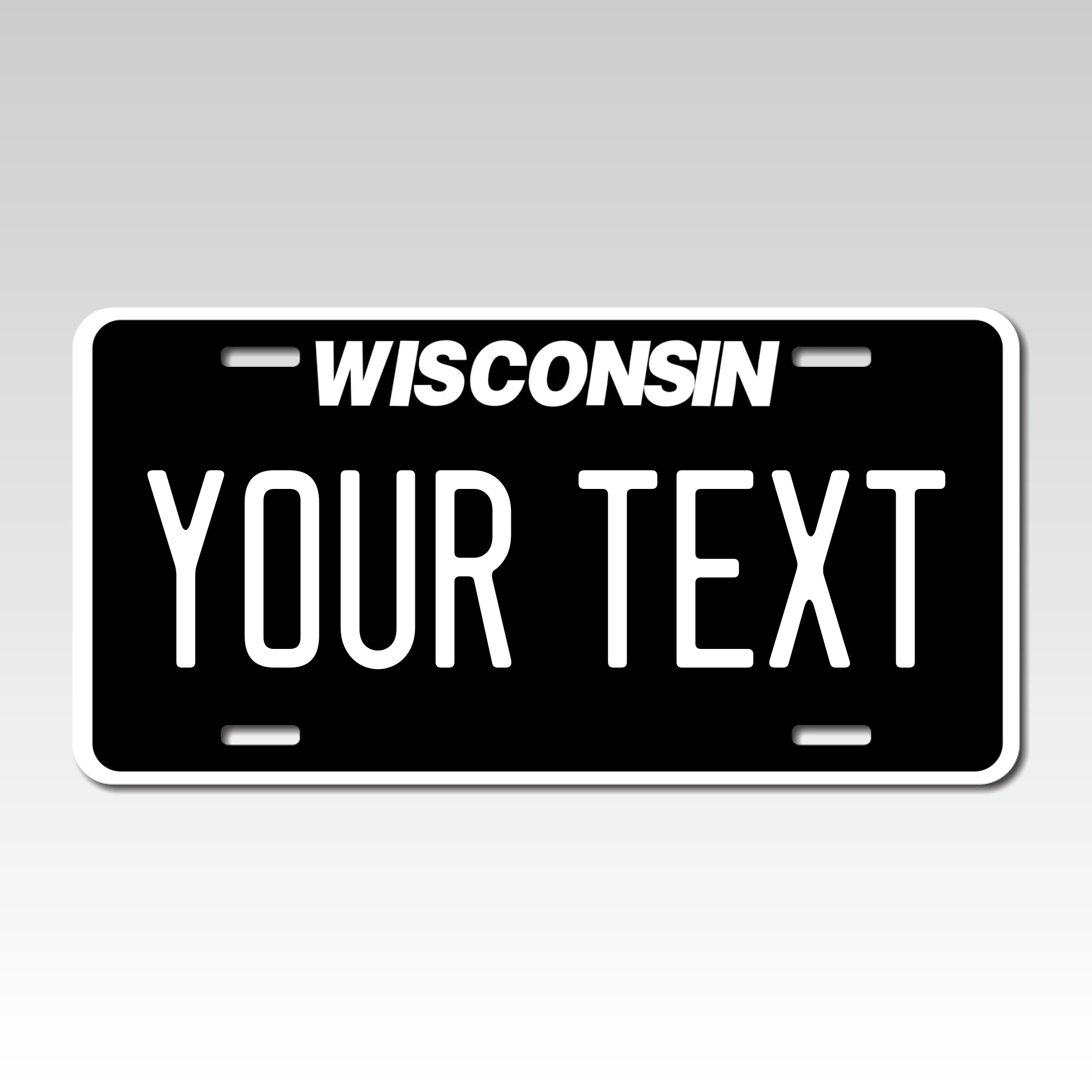 Wisconsin Custom Plate Racing Personalized Wisconsin 6