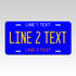 Custom 6x12 License Plate