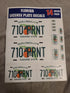 Personalized Florida License Plate Decals - Stickers Version 2