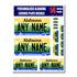Personalized Alabama License Plate Decals - Stickers Version 3