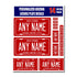 Personalized Arizona License Plate Decals - Stickers Version 2