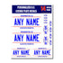 Personalized District of Columbia D.C. License Plate Decals - Stickers Version 1