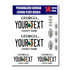 Personalized Georgia License Plate Decals - Stickers Version 2