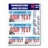 Personalized Illinois License Plate Decals - Stickers Version 3