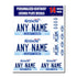 Personalized Kentucky License Plate Decals - Stickers Version 2