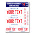 Personalized Massachusetts License Plate Decals - Stickers Version 1