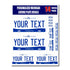 Personalized Michigan License Plate Decals - Stickers Version 3