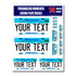 Personalized Minnesota License Plate Decals - Stickers Version 1