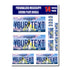 Personalized Mississippi License Plate Decals - Stickers Version 1