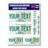 Personalized New Hampshire License Plate Decals - Stickers Version 1