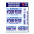 Personalized Nevada License Plate Decals - Stickers Version 3