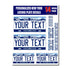 Personalized New York License Plate Decals - Stickers Version 1