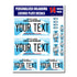 Personalized Oklahoma License Plate Decals - Stickers Version 3