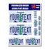 Personalized Oregon License Plate Decals - Stickers Version 1