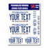 Personalized Virginia License Plate Decals - Stickers Version 3