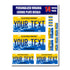 Personalized Virginia License Plate Decals - Stickers Version 4