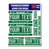Personalized Vermont License Plate Decals - Stickers Version 1