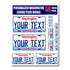 Personalized Washington License Plate Decals - Stickers Version 1