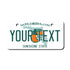 Personalized Florida 2" X 4" Aluminum License Plate (KLP-FL2-2X4)