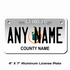 Personalized Georgia 4" X 7" Aluminum License Plate (KLP-GA1-4X7)