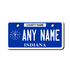 Personalized Indiana 2" X 4" Aluminum License Plate (KLP-IN1-2X4)