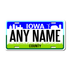 Personalized Iowa 6" X 12" Aluminum License Plate