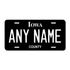 Personalized Iowa 6" X 12" Aluminum License Plate