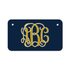 Vine Font Monogram License Plates or keychain - Notre Dame University Team Colors - Choose from 6 sizes personalized with your monogram. KLP-155