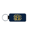 Vine Font Monogram License Plates or keychain - Notre Dame University Team Colors - Choose from 6 sizes personalized with your monogram. KLP-155