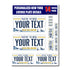 Personalized New York License Plate Decals - Stickers Version 4