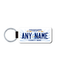 Personalized Mississippi 1.5" X 3" Faux Leather License Plate Key Ring (KLP-MS2-KR)