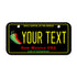 Personalized New Mexico 3" X 6" Aluminum License Plate Version 4 Chile Capitol