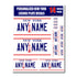 Personalized New York License Plate Decals - Stickers Version 3