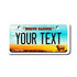 Personalized North Dakota 2" X 4" Aluminum License Plate Version 2 Peace Garden State
