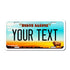 Personalized North Dakota 6" X 12" Full Size Aluminum License Plate Version 2 Peace Garden State