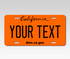 Personalized California 6" X 12" Aluminum  Souvenir License Plate